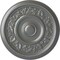 Ekena Millwork Tyrone Ceiling Medallion (Fits Canopies up to 6 3/4"), Hand-Painted Silver, 16 1/8"OD x 3/4"P CM16TYSLS - alternate 1